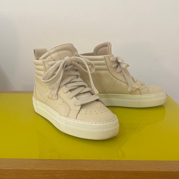 Helmut Lang Shoes - Helmut Lang Leather Hightop Sneakers